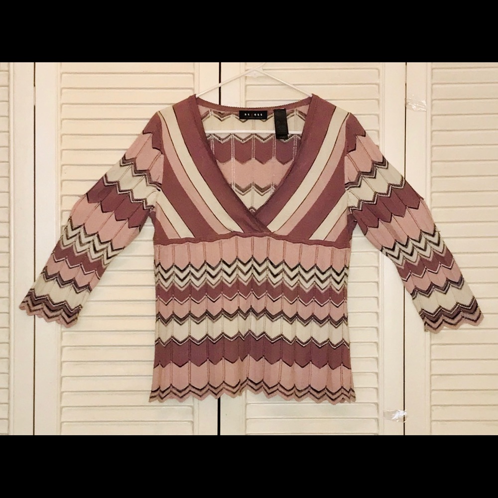2/20 Lightweight Chevron Sweater size L